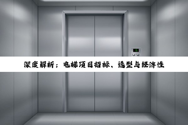 深度解析：电梯项目招标、选型与经济性考量——从社区建设到家用电梯的多元化探索