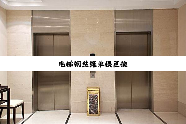 电梯钢丝绳单根更换