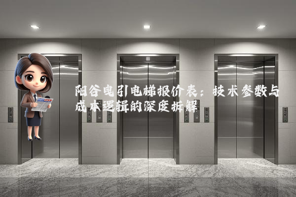 阳谷曳引电梯报价表:技术参数与成本逻辑的深度拆解